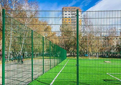 2Д забор для футбольной площадки в Озёрске