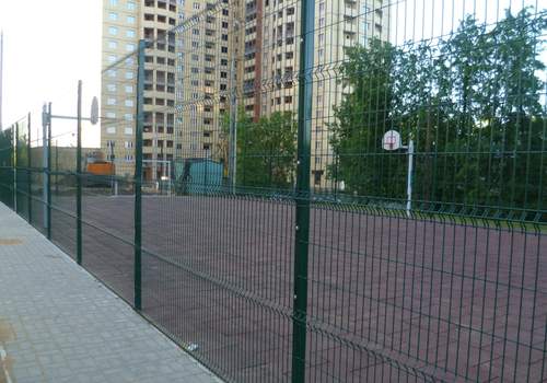 3Д забор для футбольной площадки в Озёрске