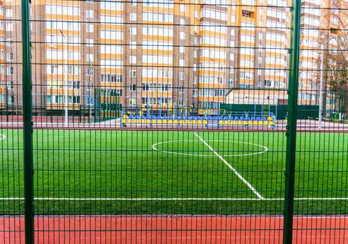 2Д забор для футбольной площадки в Озёрске
